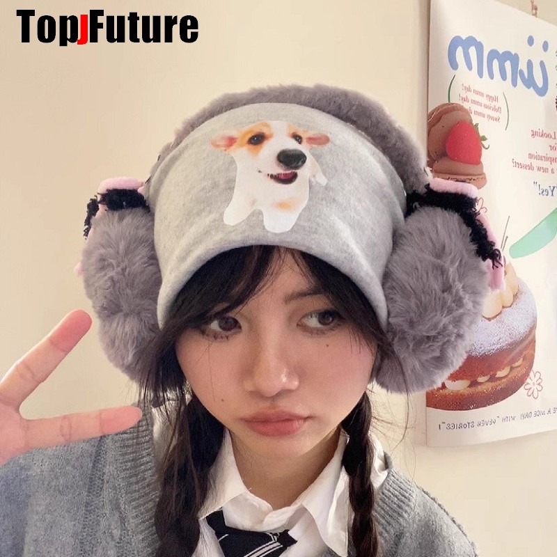 原宿 Y2k かわいい甘いロリータ弓毛皮のようなイヤーウォー - Earmuffs Foldable のレビューと価格