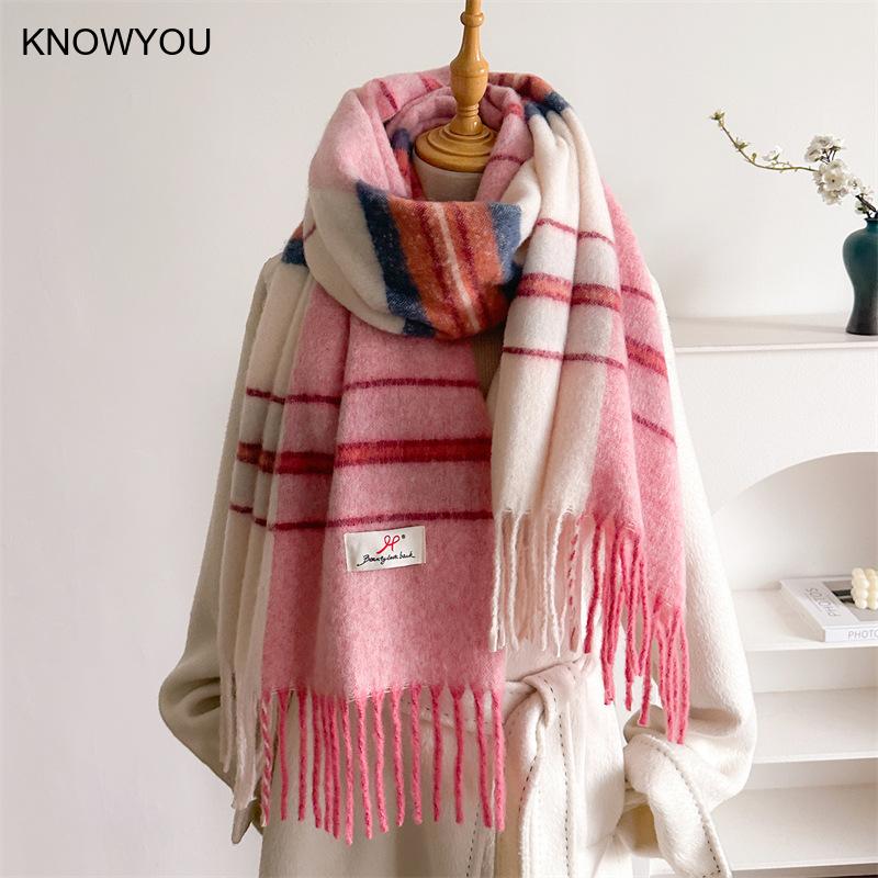 2026 冬厚く暖かいスカーフ女性カシミヤショールラップパシ - Cashmere Pashmina Wrap のレビューと価格