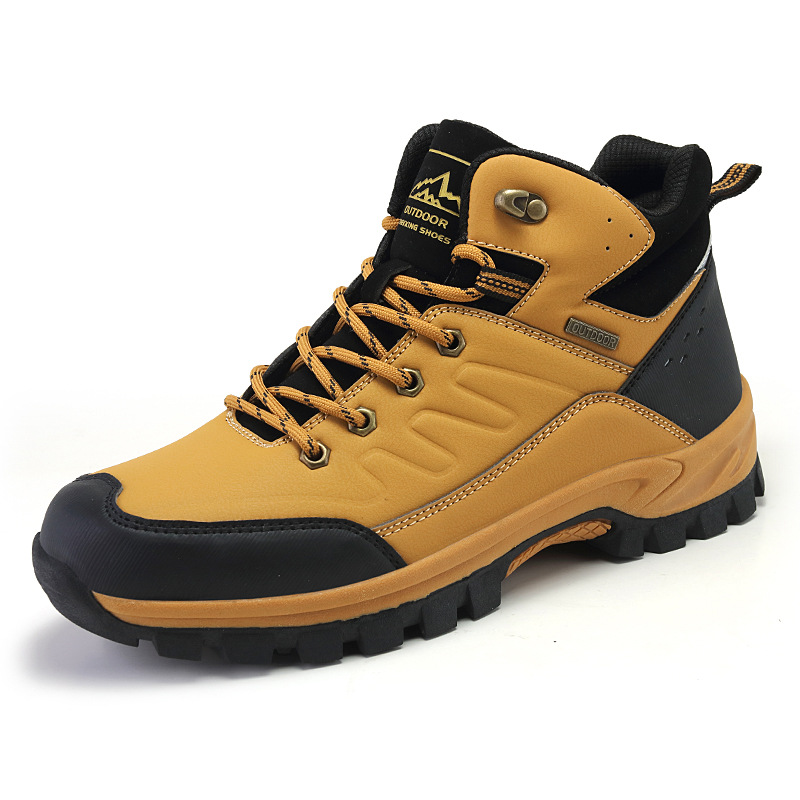 男性ブーツ毛皮暖かい雪のブーツ男性冬 2025 作業靴男性防 - Waterproof Winter Boot のレビューと価格