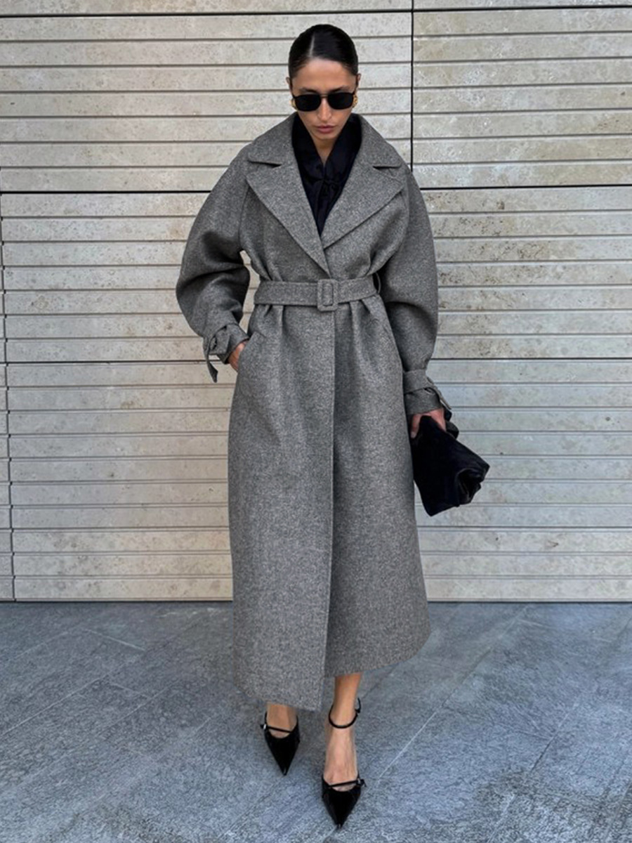 LUCYSHIHATTU ロングイミテーションウールコート女 - Wool Coat Peacoat のレビューと価格