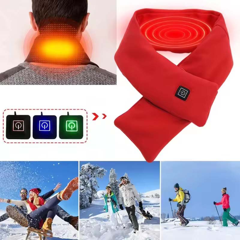 USB 女性男性用加熱スカーフ 温度スカーフ 3 ギア ラッ - Neck Gaiter Fleece のレビューと価格