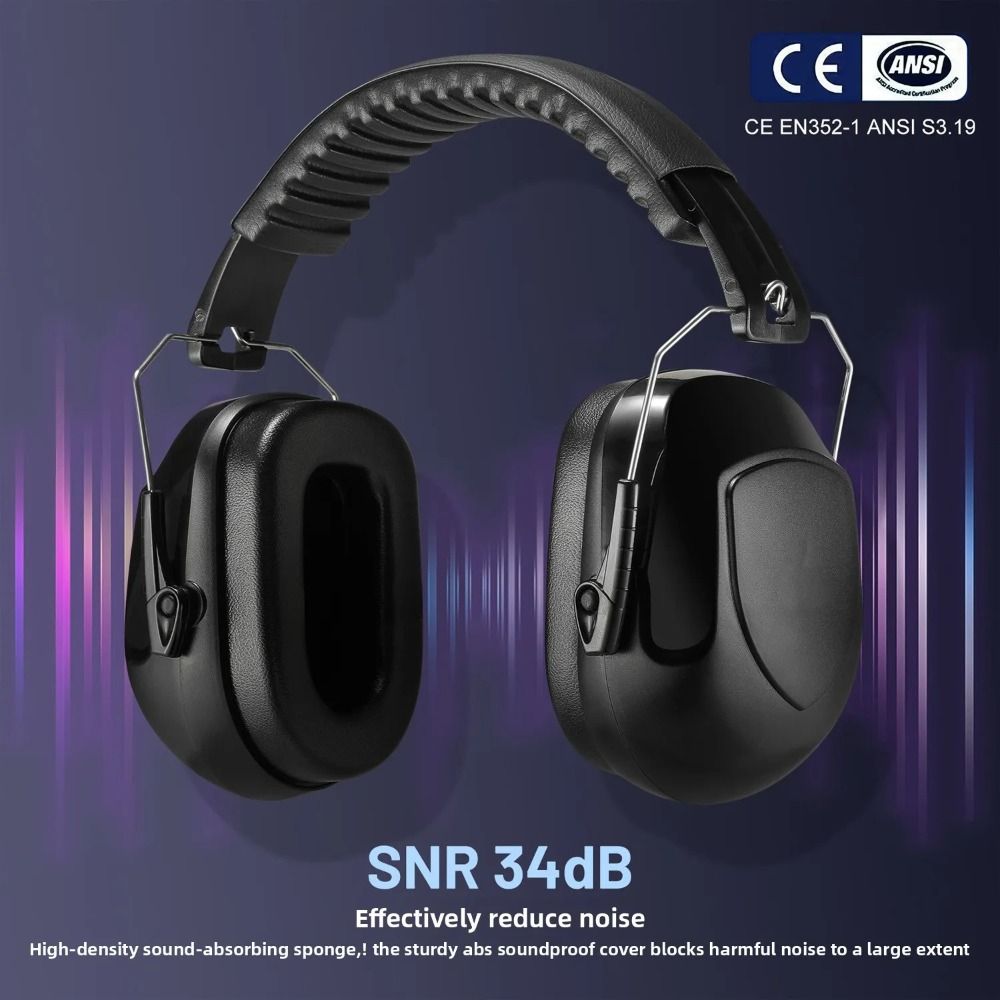 ヘビーデューティーABS防音イヤーマフ、調節可能で快適な保護 - Earmuffs Foldable のレビューと価格
