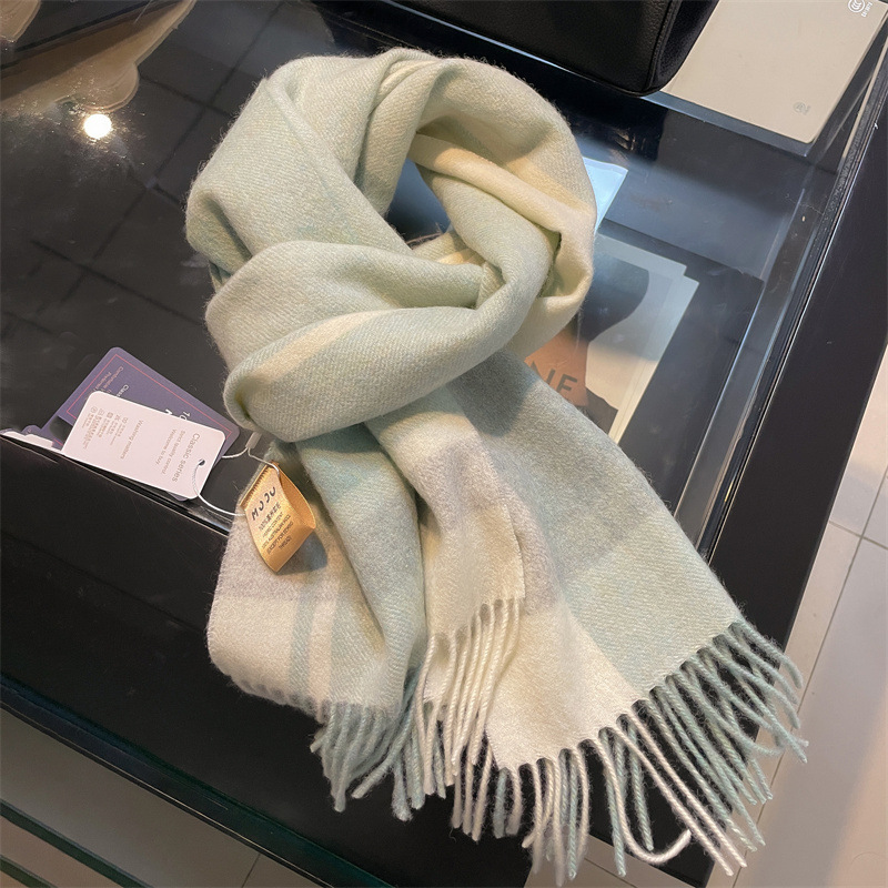 高品質純粋な 100% ウール男性スカーフソフト暖かいカシミ - Wool Scarf Men のレビューと価格
