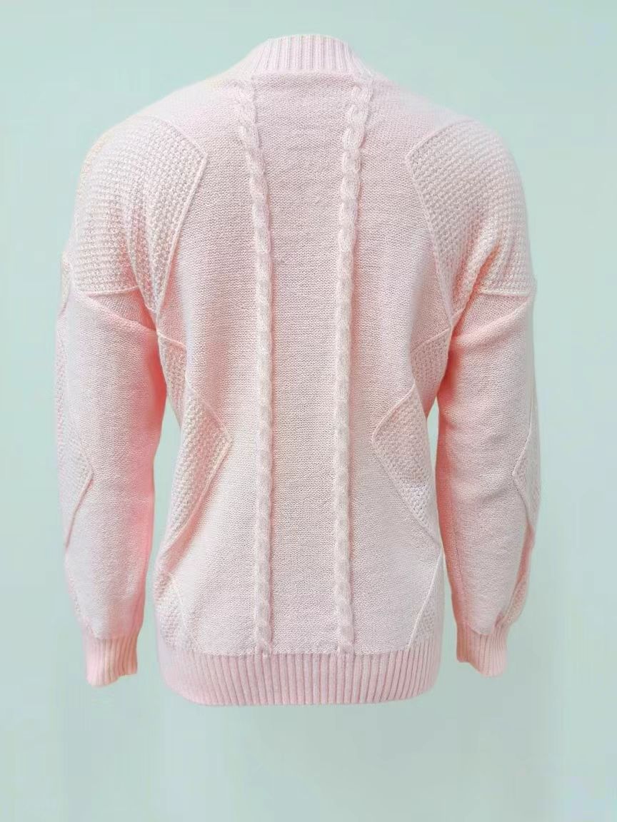 女性用Vネックケーブルニットカーディガン、ふわふわで柔らかい - Down Jacket Packable のレビューと価格