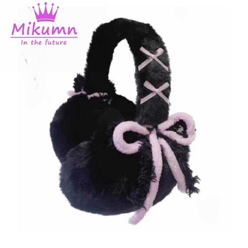Mikumn 原宿 Y2k かわいい甘い弓ぬいぐるみイヤーウ - Earmuffs Foldable のレビューと価格
