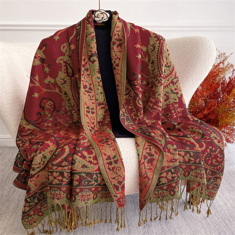2026 高級ブランドカシミヤ女性スカーフプリント冬暖かいシ - Cashmere Pashmina Wrap のレビューと価格