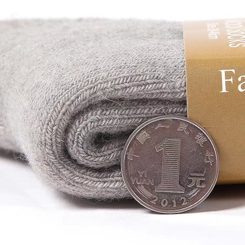 4 ペア/ロットメンズ冬超厚手サーマルソックスウール男性女性 - Thermal Sock Wool のレビューと価格