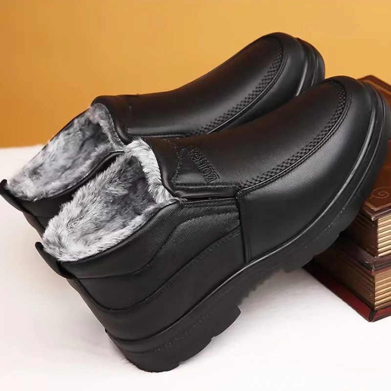 冬のメンズアンクルブーツぬいぐるみ暖かいアンチスリップ防水綿 - Waterproof Winter Boot のレビューと価格