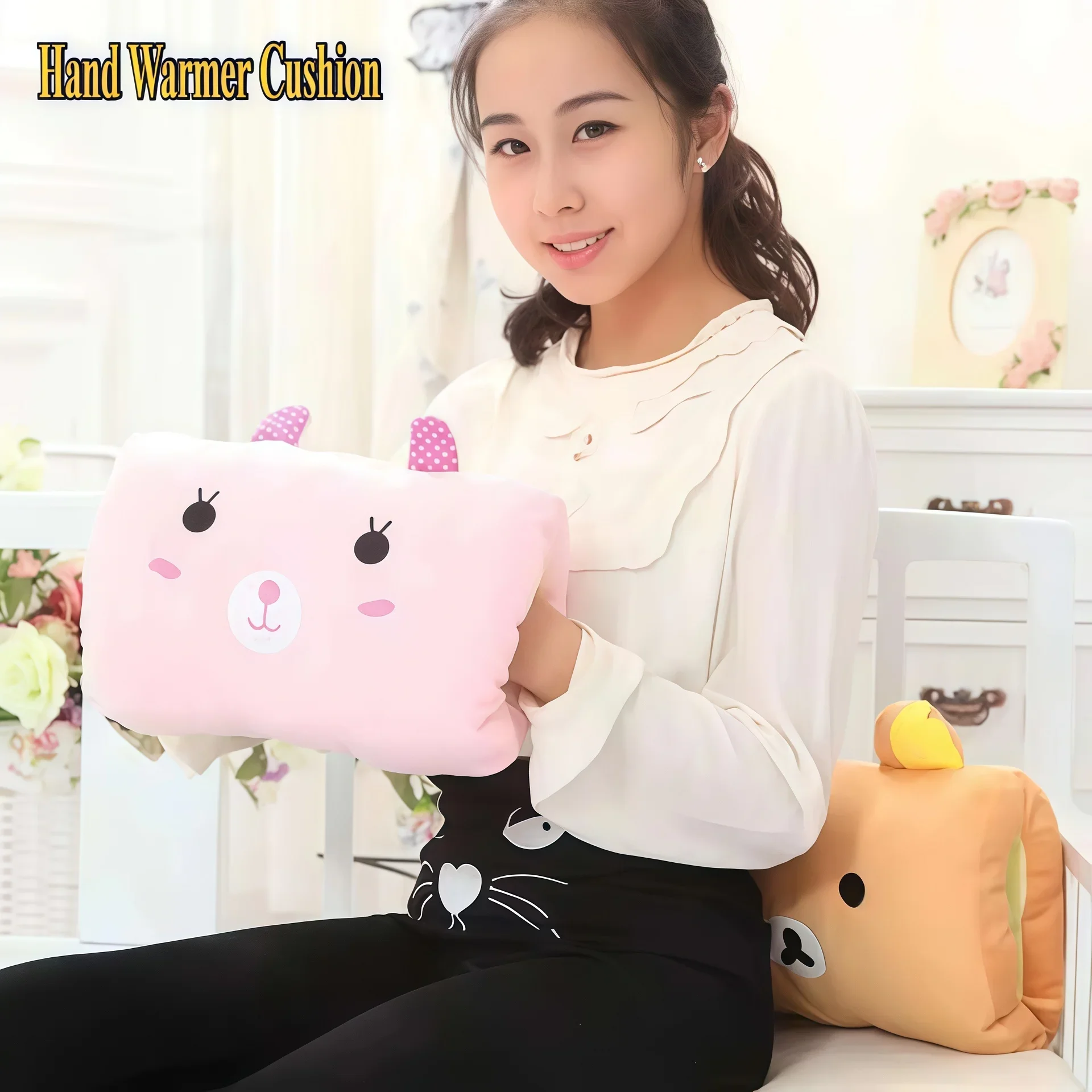 子供用のかわいいギフト漫画ぬいぐるみアームピローハンドウォー - Hand Warmer Electric のレビューと価格