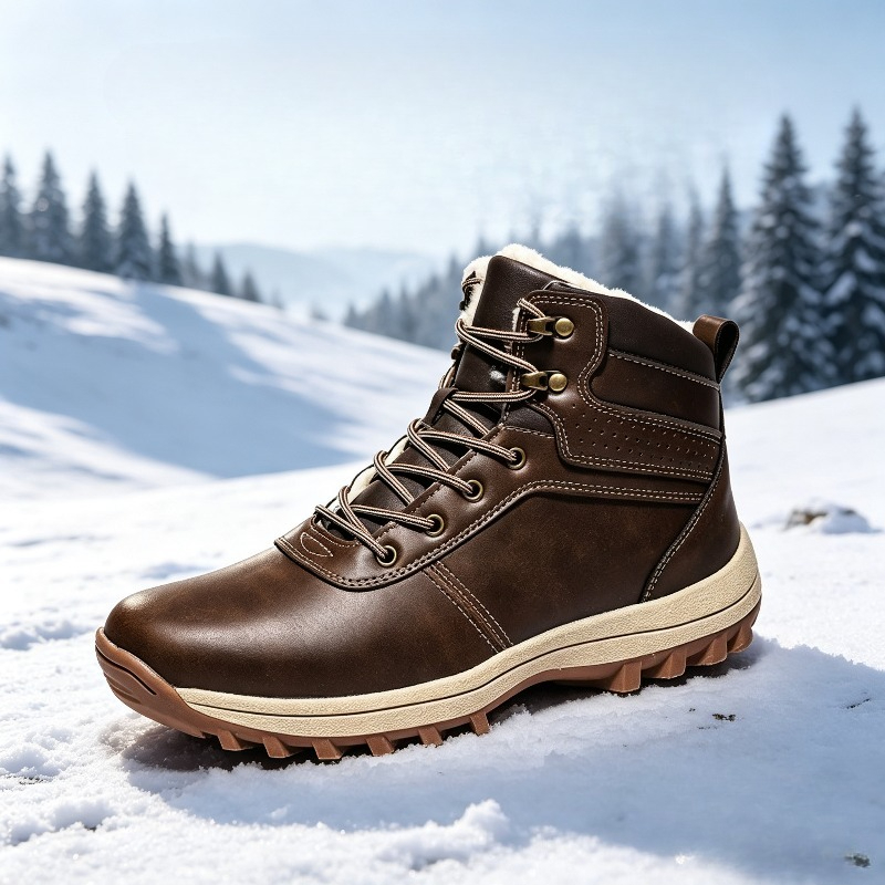 超暖かいメンズウィンターブーツ、大きいサイズ、メンズファー付 - Waterproof Winter Boot のレビューと価格