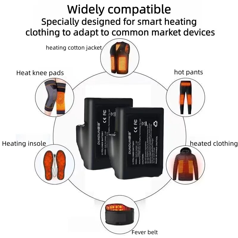 加熱手袋バッテリー 7.4V 3500mah ポリマーリチウ - Heated Vest Battery のレビューと価格