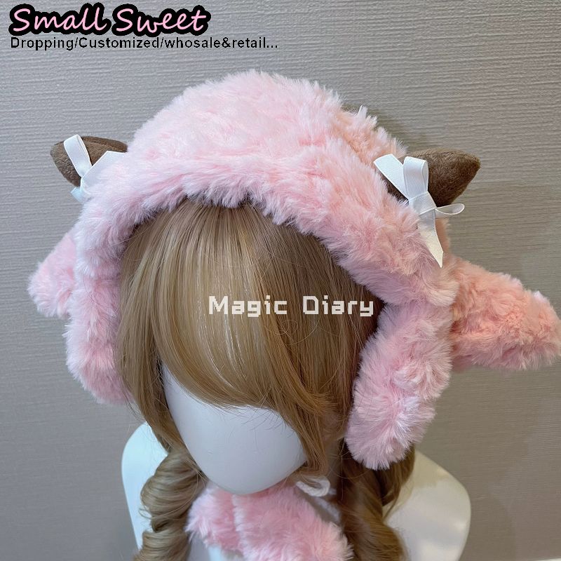 女性サブカルチャー Y2K ガールラム耳フリースヘッドバンド - Winter Headband Fleece のレビューと価格