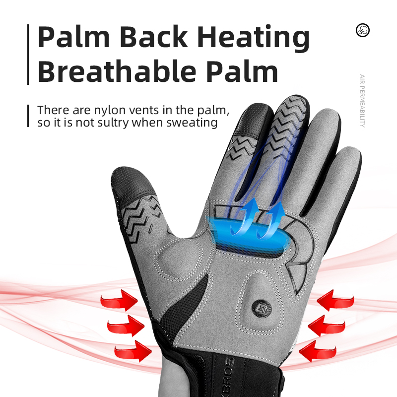 Rockbros-サイクリング用の電気加熱冬用グローブ、タッ - Touch Screen Gloves のレビューと価格