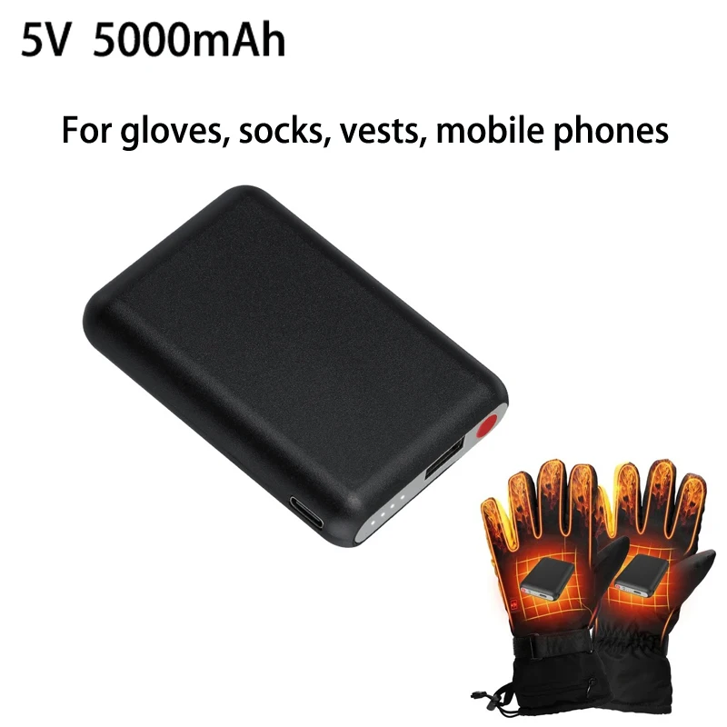 暖房用充電式バッテリー,5V, 5000mAh,屋外および冬 - Heated Vest Battery のレビューと価格