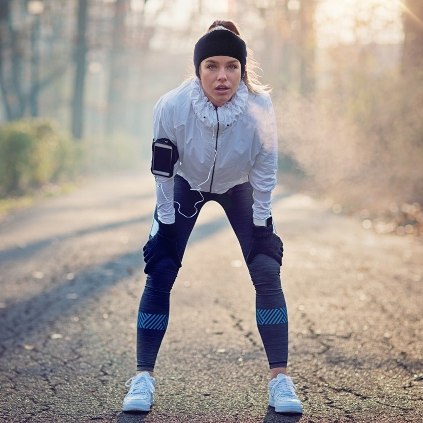 2個セット 暖かい防風ヘッドバンド ポーラーフリース スポー - Fleece Ear Warmer Band のレビューと価格