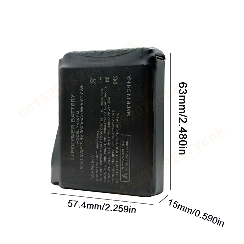 7.4V 3000mah 加熱手袋バッテリー加熱ベスト靴下靴 - Heated Vest Battery のレビューと価格