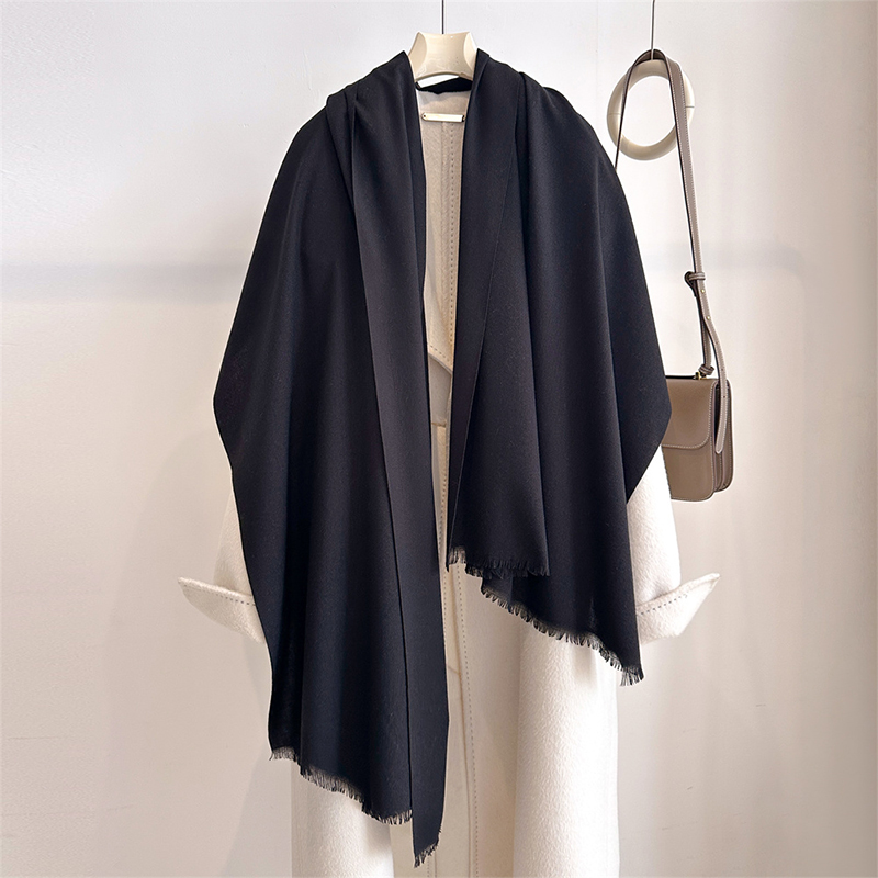高級冬カシミヤスカーフ レディース 無地 ハンカチ 暖かいパ - Cashmere Pashmina Wrap のレビューと価格