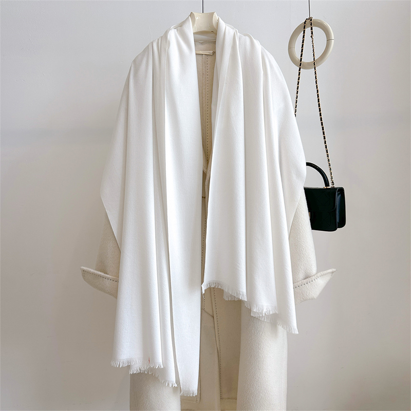 高級冬カシミヤスカーフ レディース 無地 ハンカチ 暖かいパ - Cashmere Pashmina Wrap のレビューと価格