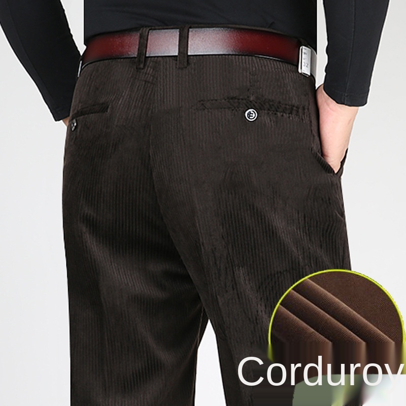 メンズダブルプリーツコーデュロイパンツ,コットン,ソフト,ウ - Corduroy Pant Warm のレビューと価格
