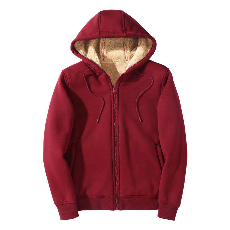 2025年冬用防風フーディー - メンズシェルパ裏地付きスウ - Sherpa Hoodie Fleece のレビューと価格