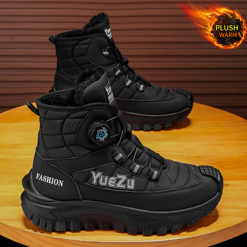 ビッグサイズメンズウィンタースノーブーツハイトップフリース裏 - Waterproof Winter Boot のレビューと価格
