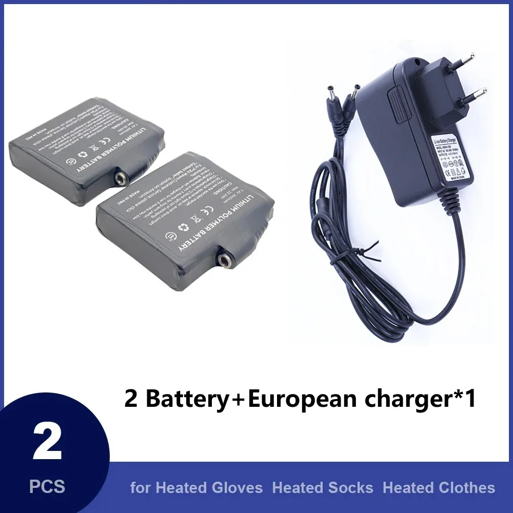 加熱手袋バッテリー 7.4V 3000mah リチウム電池、 - Heated Vest Battery のレビューと価格