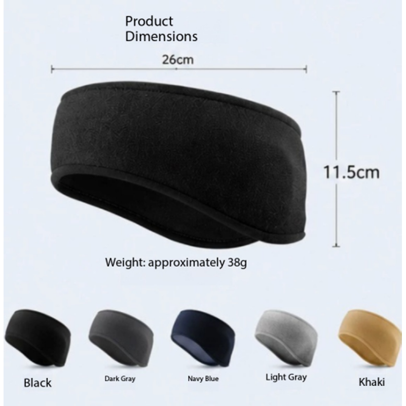 冬の屋外サイクリングヘッドバンドメンズ暖かいフリース防風耳カ - Winter Headband Fleece のレビューと価格