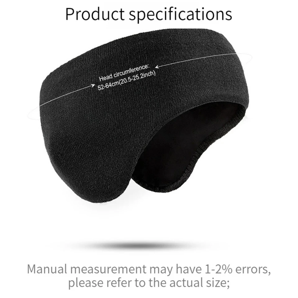 冬用暖かいイヤーマフ、男女兼用、おしゃれなフリース製イヤーマ - Fleece Ear Warmer Band のレビューと価格