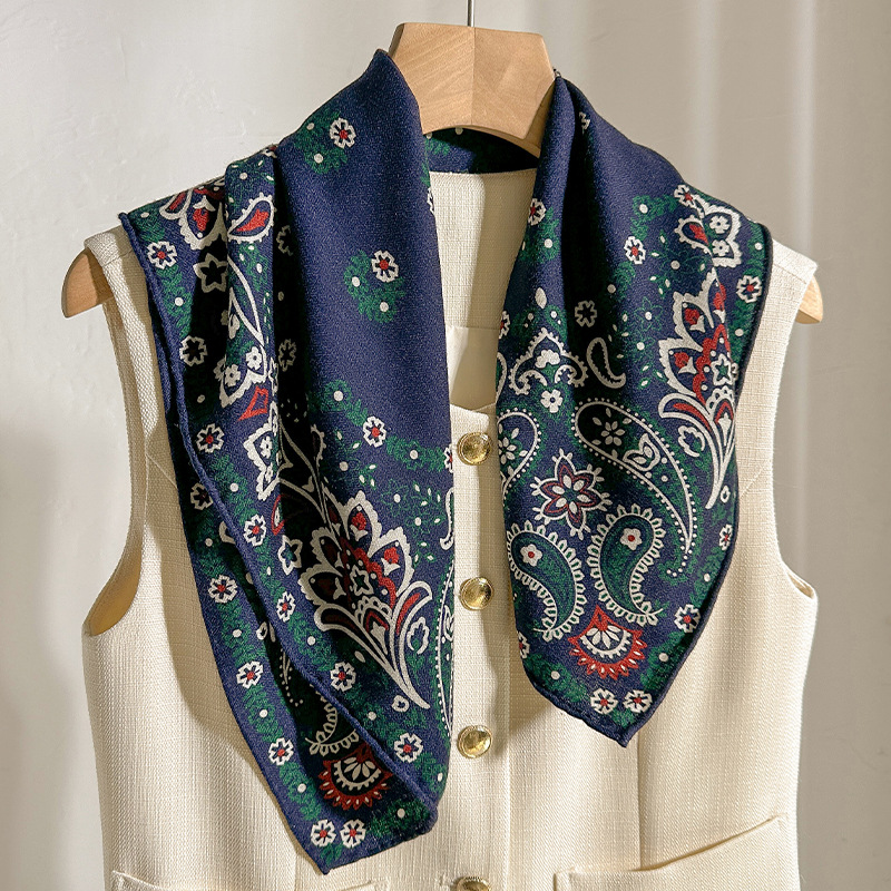 70% ウール 30% シルクスカーフ女性冬エスニックグレー - Shawl Wrap Winter のレビューと価格
