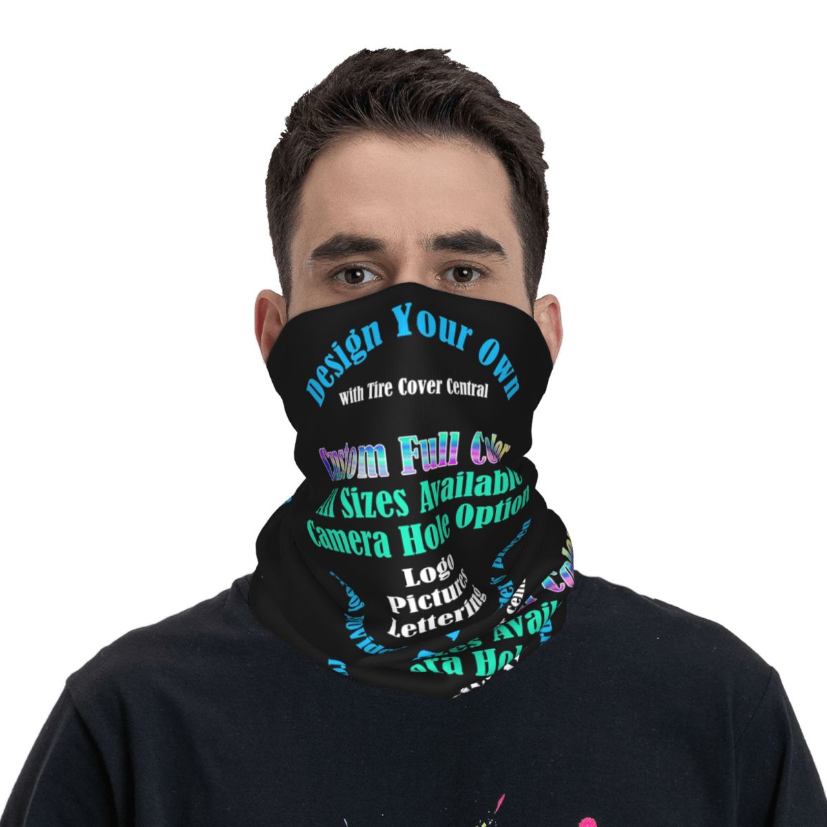 カスタムデザインプリントネックゲイター、男女兼用、防風、冬用 - Neck Gaiter Fleece のレビューと価格
