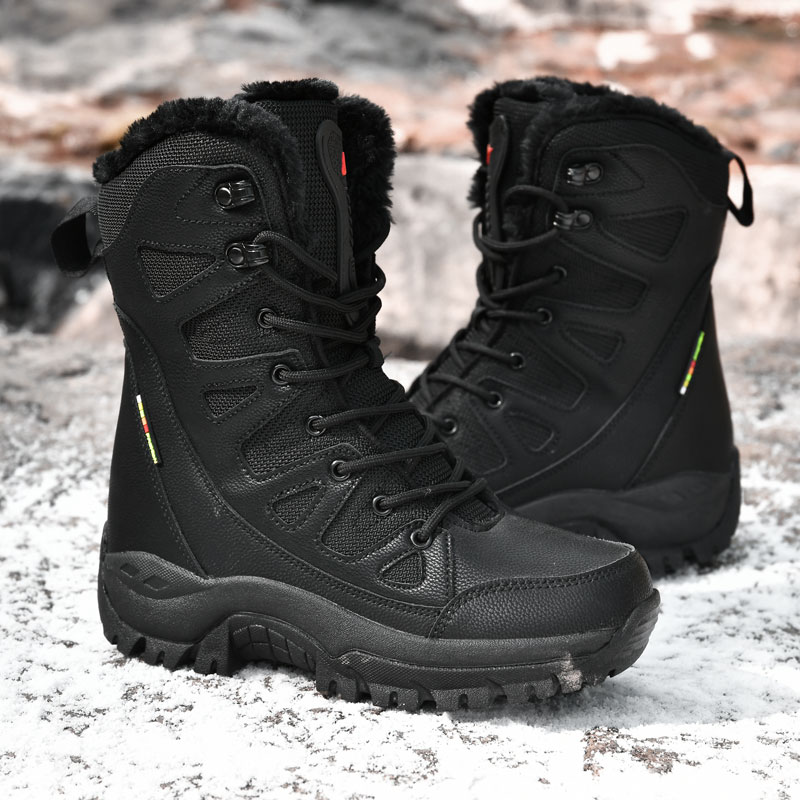 新型メンズタクティカルブーツ 防水ハンティングハイキングシュ - Waterproof Winter Boot のレビューと価格