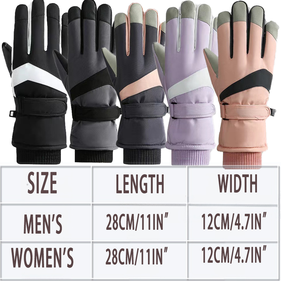 MuqiNush 防水防風スノーボードベルベット断熱スキーグ - Snow Glove Insulated のレビューと価格