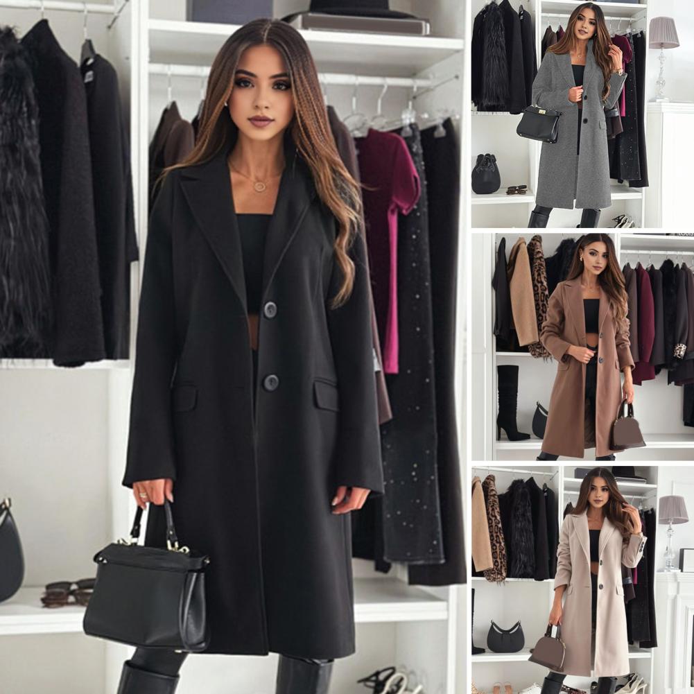 しわになりにくいコート レディース ウール トレンチコート  - Wool Coat Peacoat のレビューと価格
