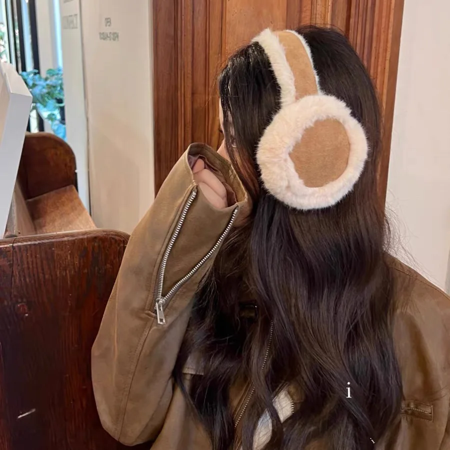 ファッションぬいぐるみイヤーマフ折りたたみ式厚手ウールイヤー - Earmuffs Foldable のレビューと価格