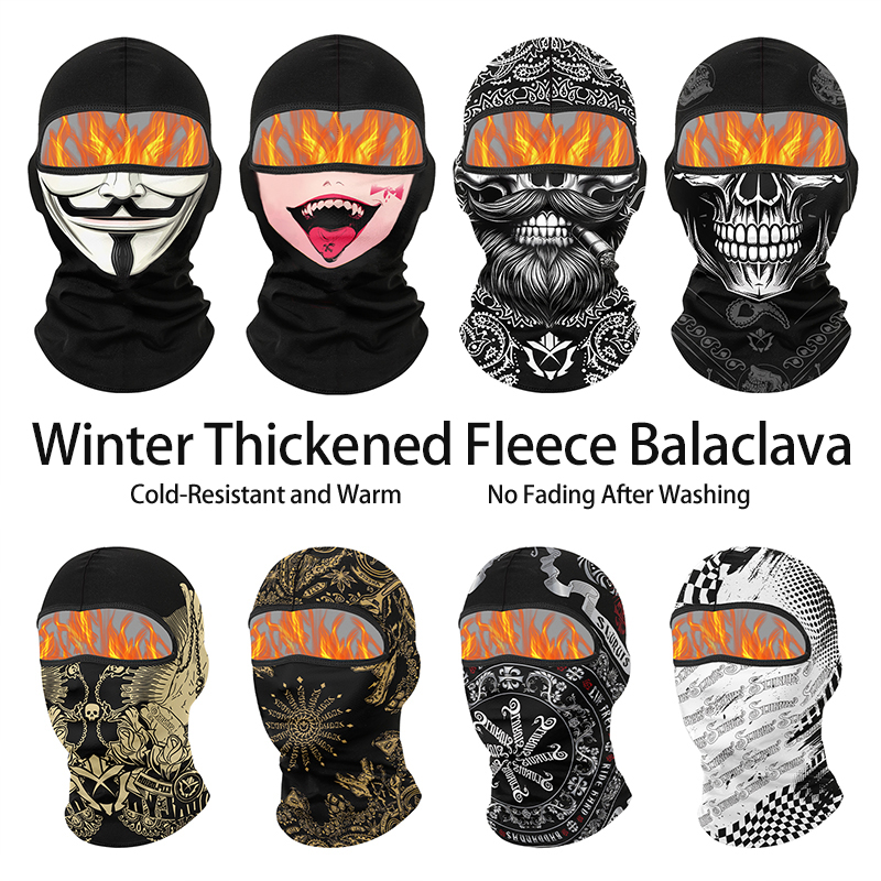 冬暖かいプラスベルベットバラクラバオートバイ防寒スカーフスキ - Balaclava Ski Mask のレビューと価格