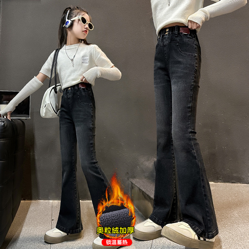 コーデュロイ裏地付きフレアジーンズ,女の子用,暖かいベルベッ - Corduroy Pant Warm のレビューと価格