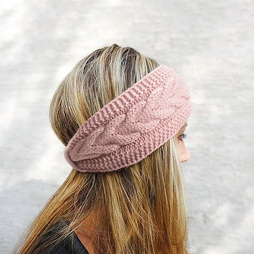 冬ニット女性ヘッドバンド厚いフリース裏地かぎ針編みターバンツ - Winter Headband Fleece のレビューと価格